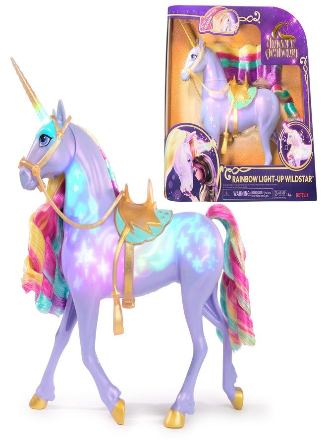 Unicorn Academy أكاديمية يونيكورن، لعبة يونيكورن تفاعلية مضيئة بألوان قوس قزح مع أضواء وأصوات وموسيقى، دمى وألعاب يونيكورن للبنات من عمر 4 سنوات فما فوق - Image 1